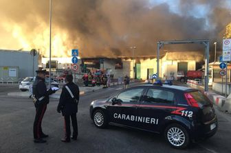 &nbsp;Incendio sulla via Salaria