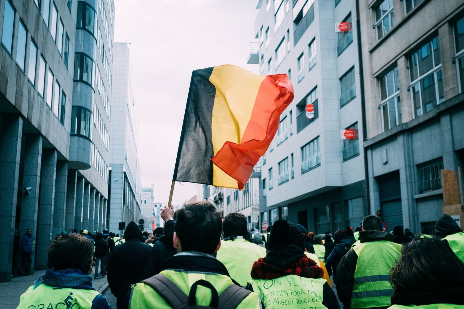 &nbsp;gilet gialli a Bruxelles
