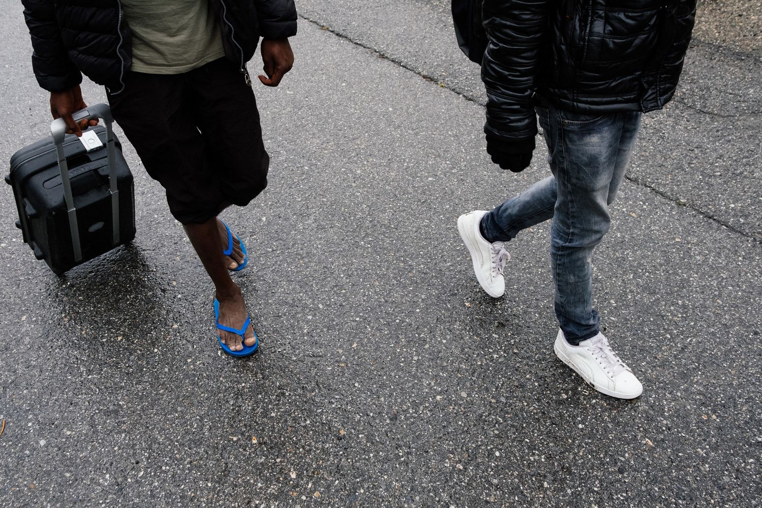 &nbsp;Migranti al confine tra Francia e Italia