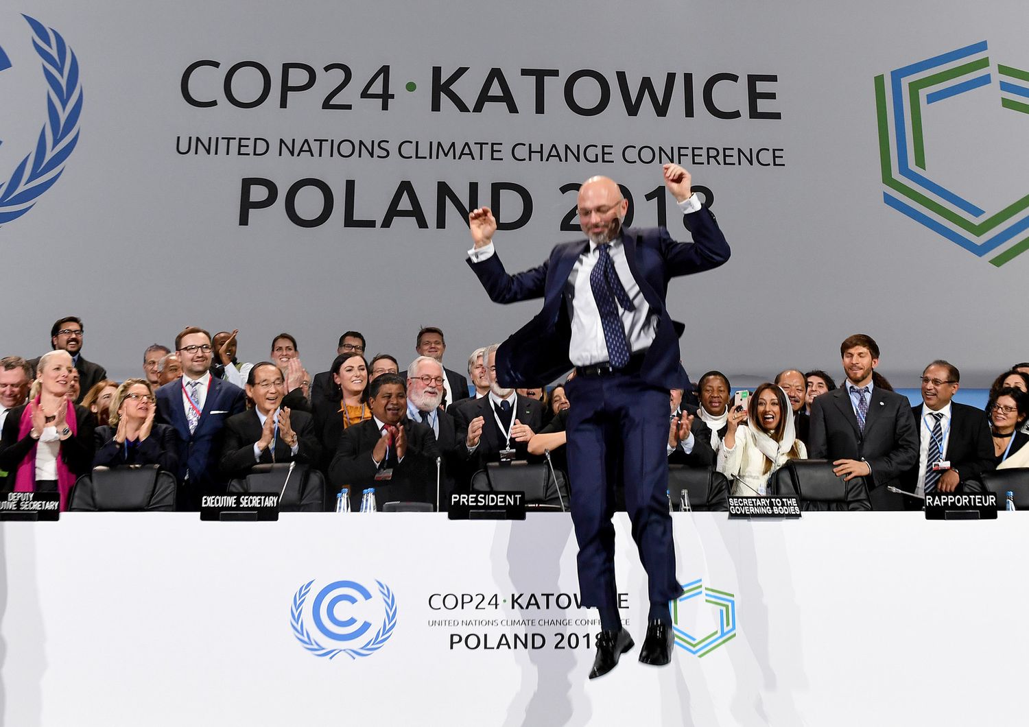 &nbsp;La soddisfazione del presidente della Cop24,&nbsp;Michal Kurtyka, alla chiusura della Conferenza