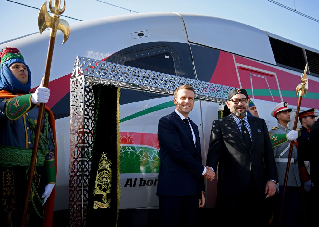 &nbsp;Macron e il re del Marocco, Mohammed VI