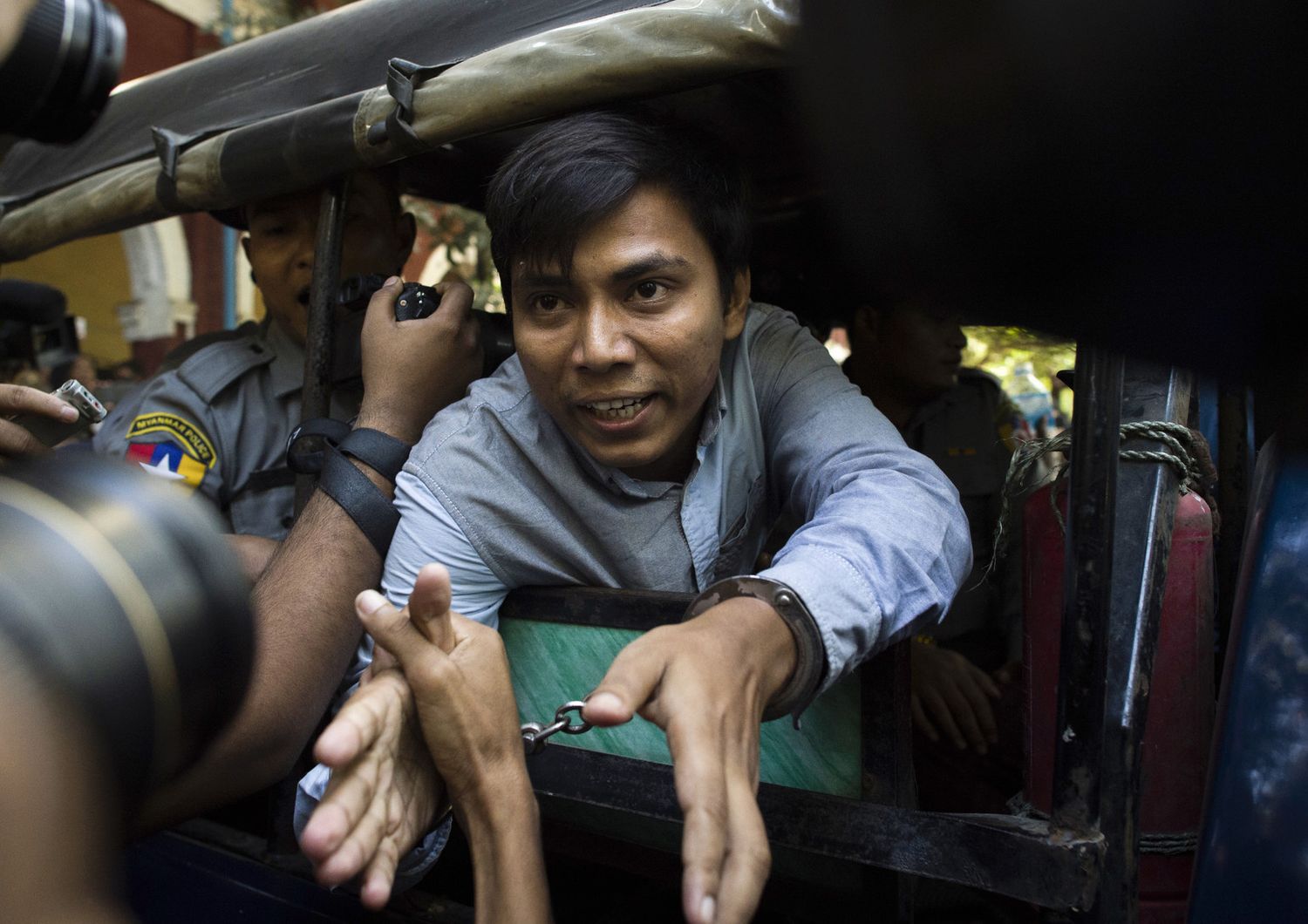 &nbsp;Kyaw Soe Oo, giornalista della Reuters arrestato a settembre in Myanmar mentre stava lavorando su un'inchiesta sul massacro dei musulmani Rohingya&nbsp;