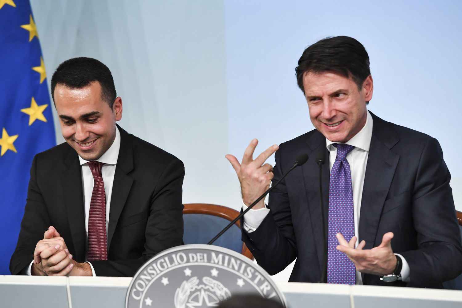 &nbsp;Luigi Di Maio e Giuseppe Conte