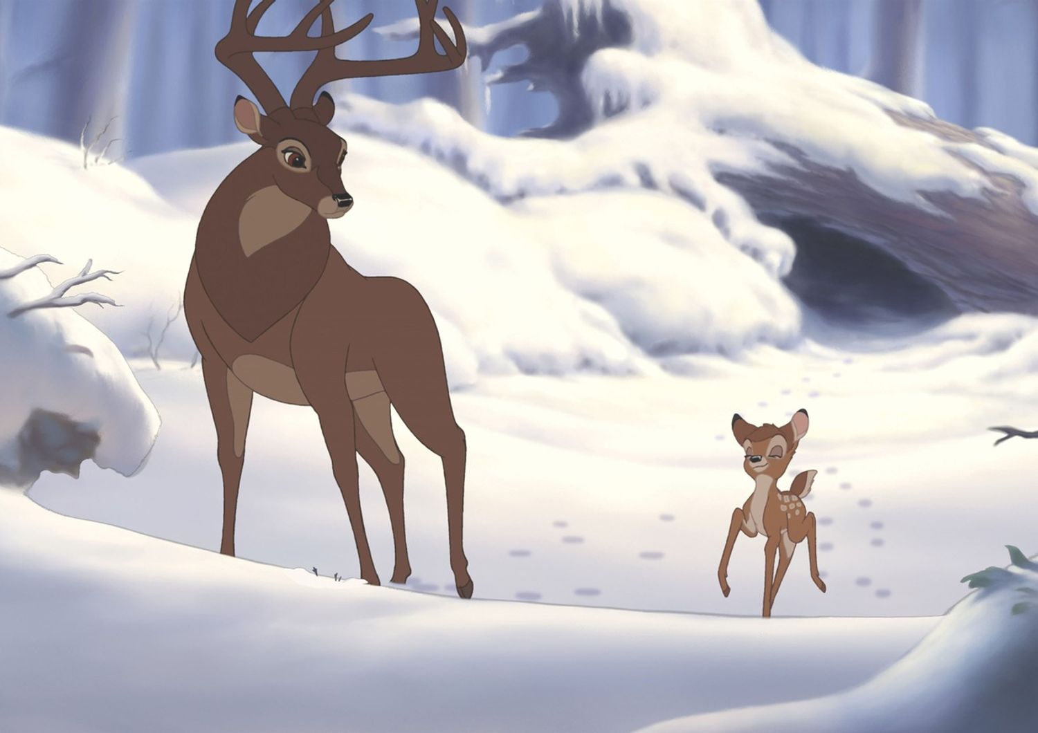 &nbsp;Una scena del cartone animato 'Bambi'