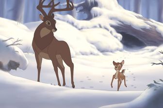 &nbsp;Una scena del cartone animato 'Bambi'