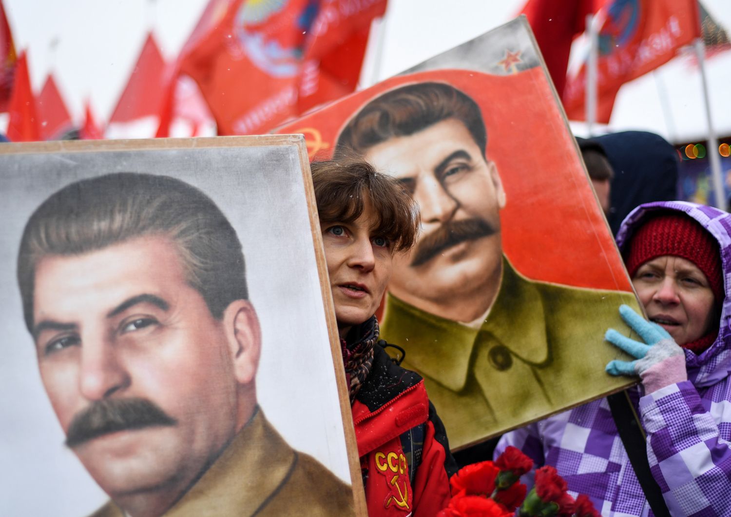 Una manifestazione nostalgica dell'Unione Sovietica tenutasi a Mosca il 21 dicembre 2018&nbsp;