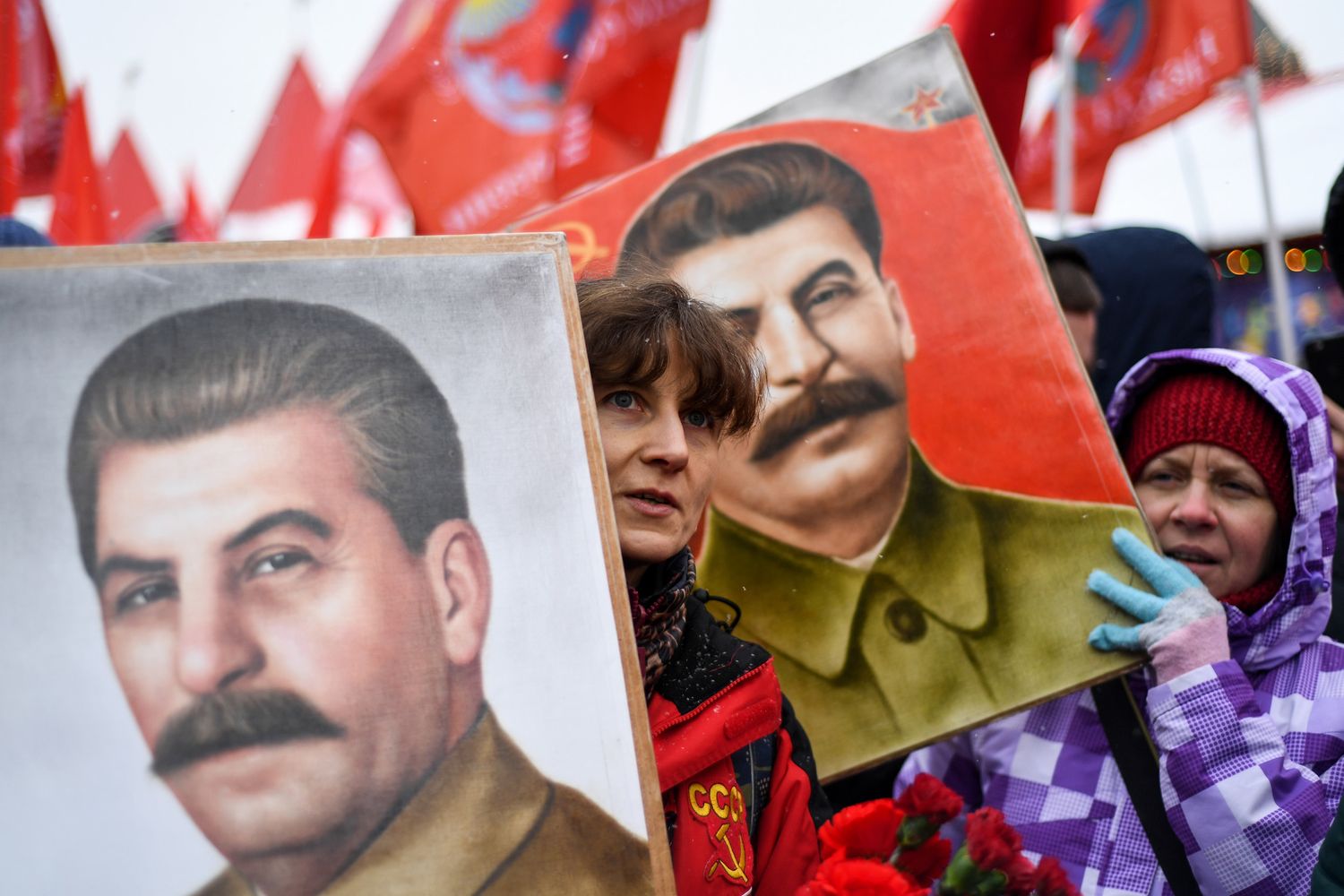 Una manifestazione nostalgica dell'Unione Sovietica tenutasi a Mosca il 21 dicembre 2018&nbsp;