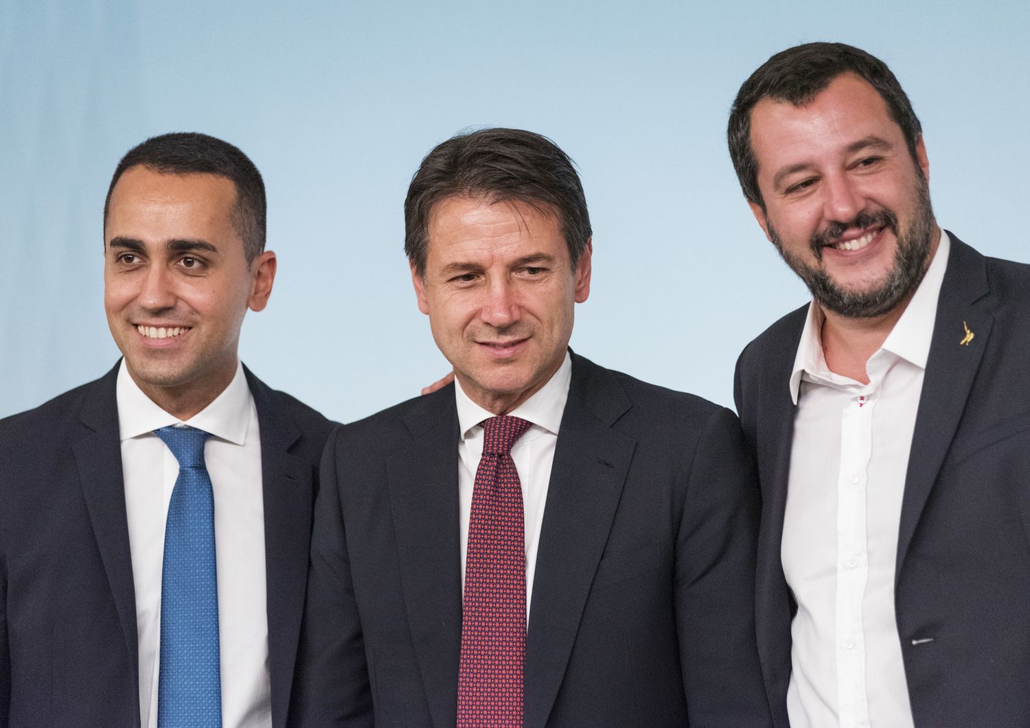 &nbsp;&nbsp;Luigi Di Maio, Giuseppe Conte, Matteo Salvini&nbsp;