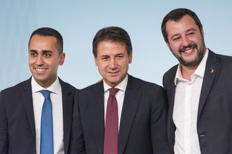 &nbsp;&nbsp;Luigi Di Maio, Giuseppe Conte, Matteo Salvini&nbsp;