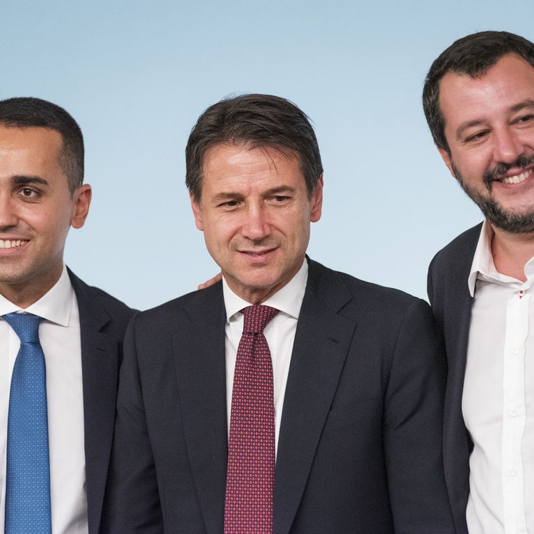 &nbsp;&nbsp;Luigi Di Maio, Giuseppe Conte, Matteo Salvini&nbsp;