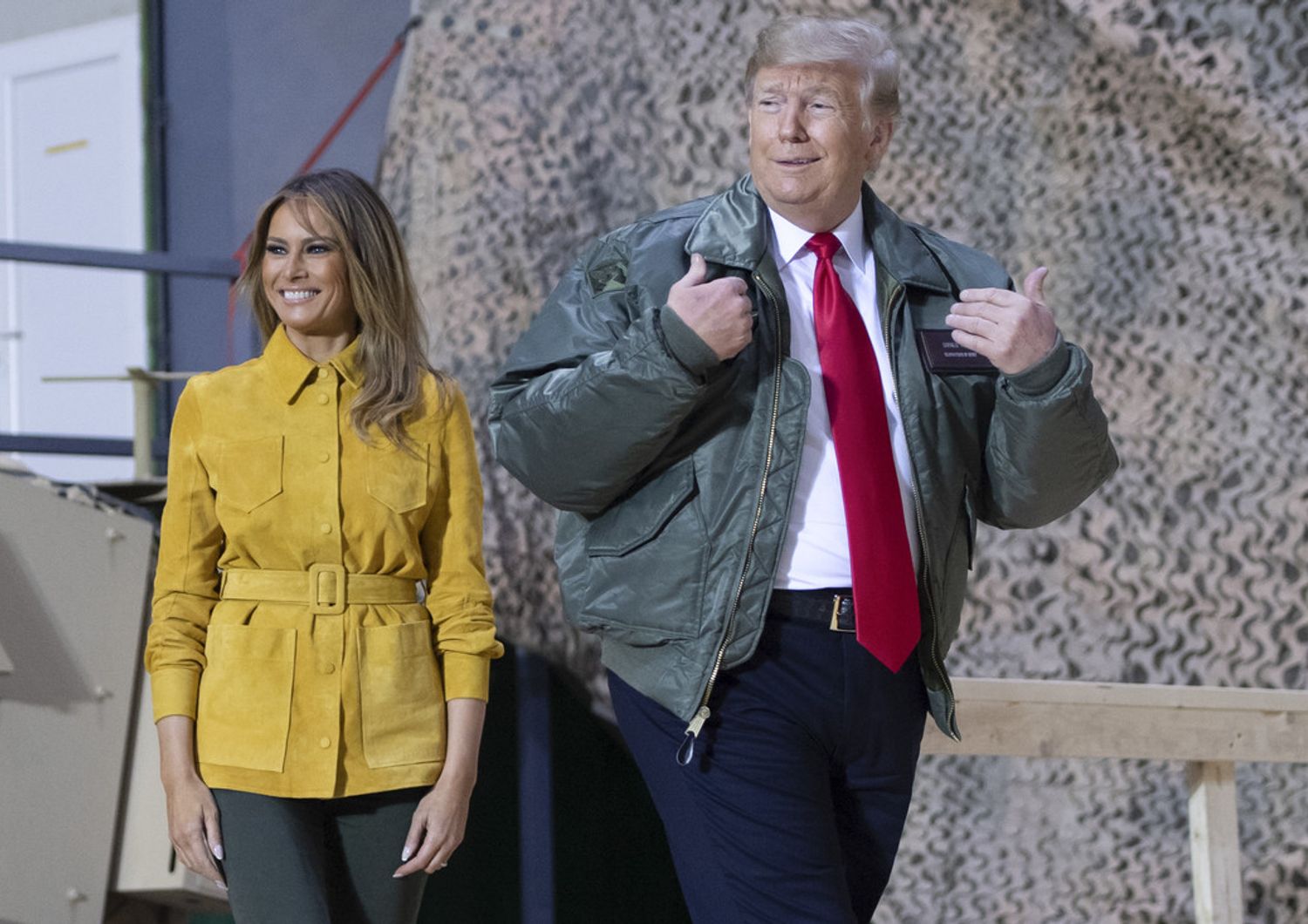 Melania e Donald Trump in Iraq