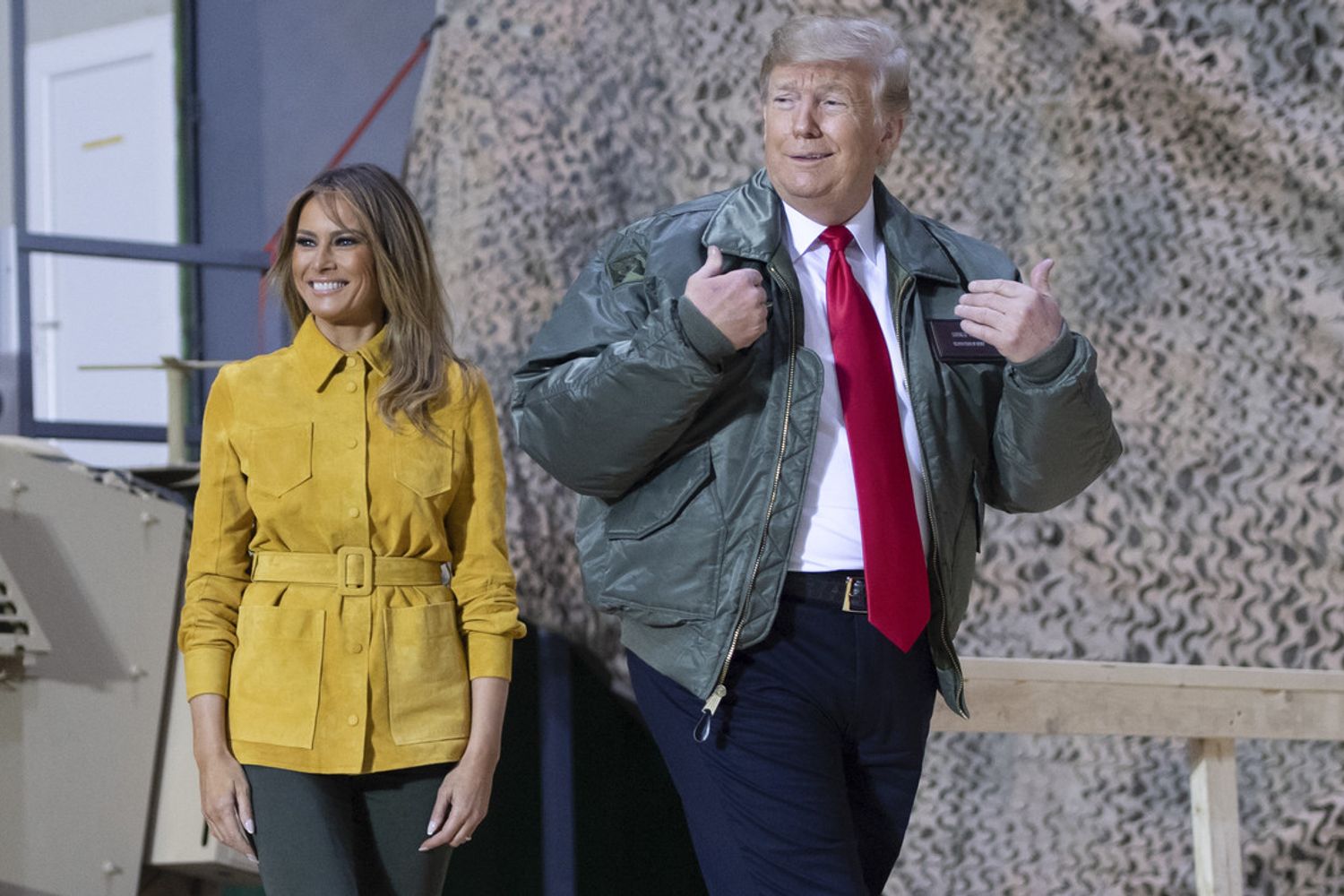 Melania e Donald Trump in Iraq