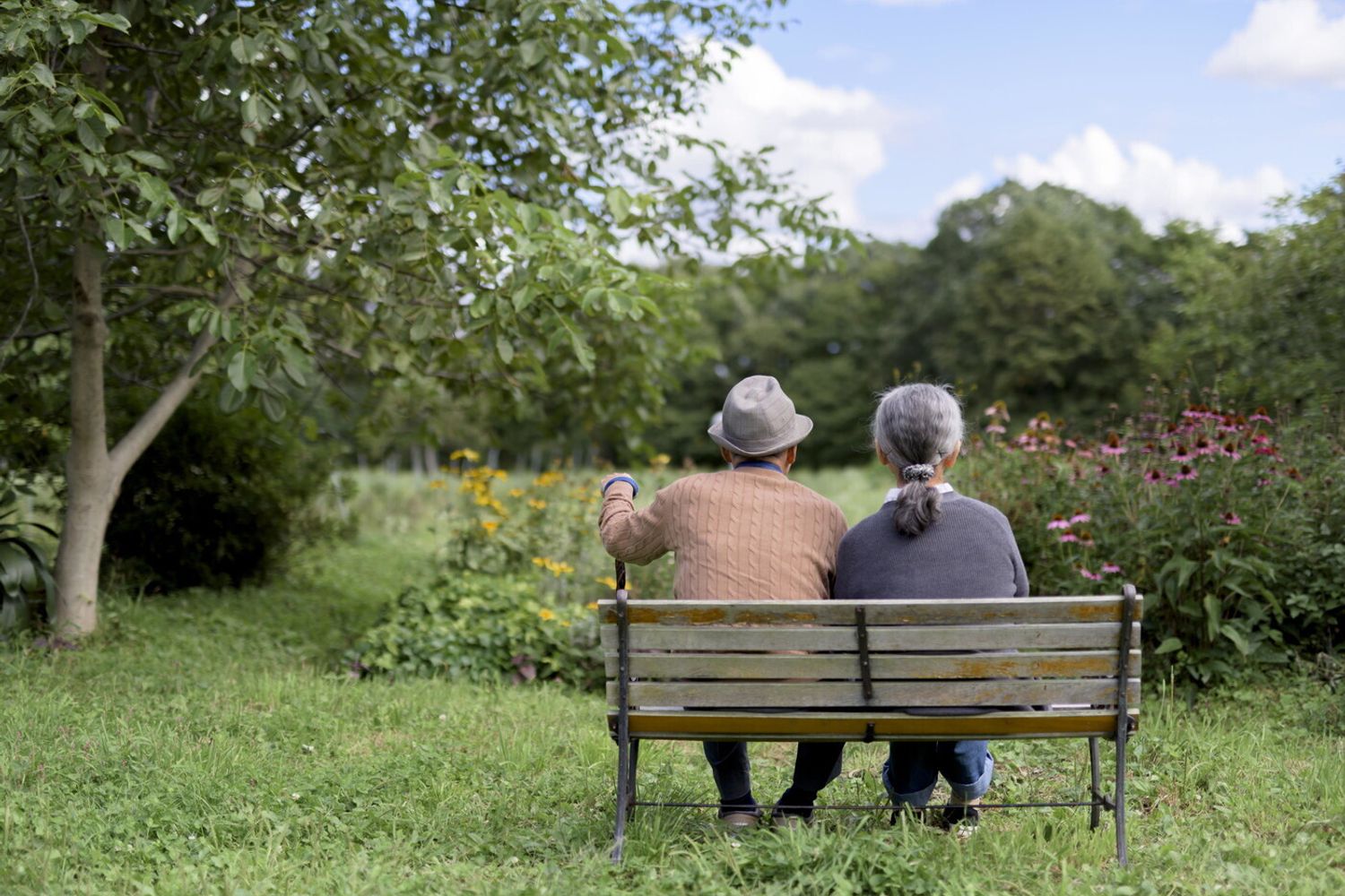 Una coppia di anziani