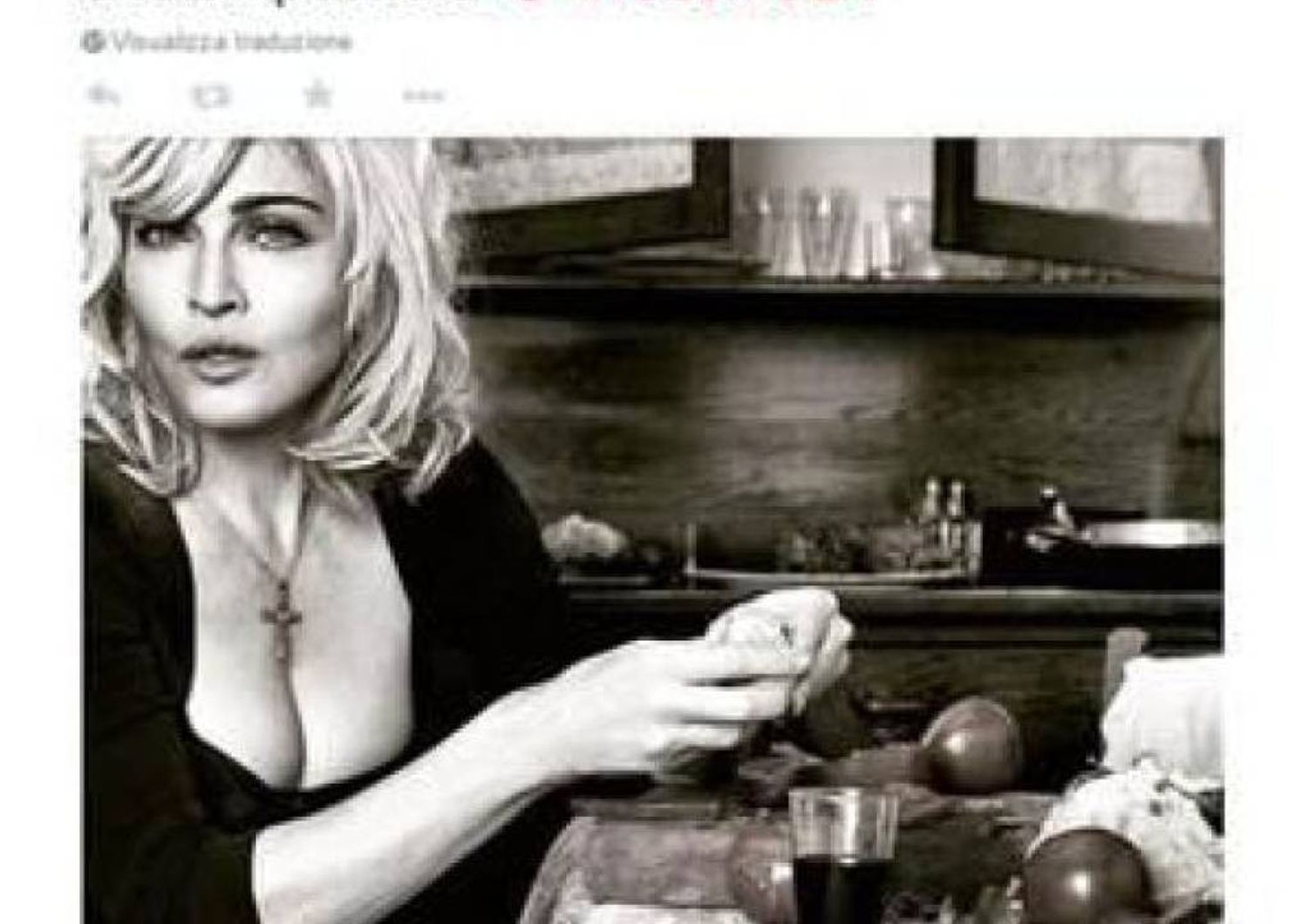 Scambio tweet Madonna-Fazio, "brindiamo insieme" l'8 marzo