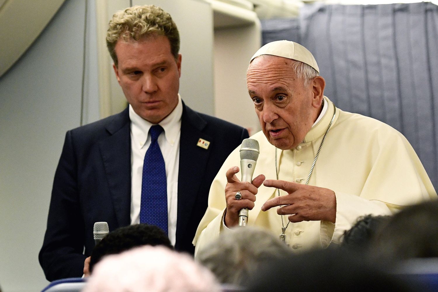 Greg Burke e Papa Francesco&nbsp;