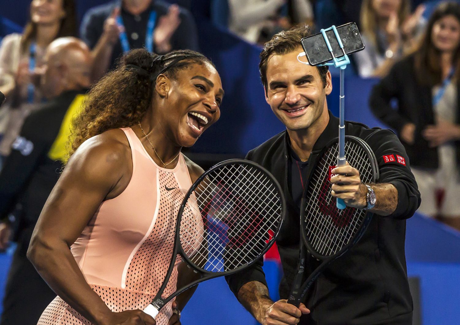 Serena Williams e Roger Federer alla Hopman Cup di Perth