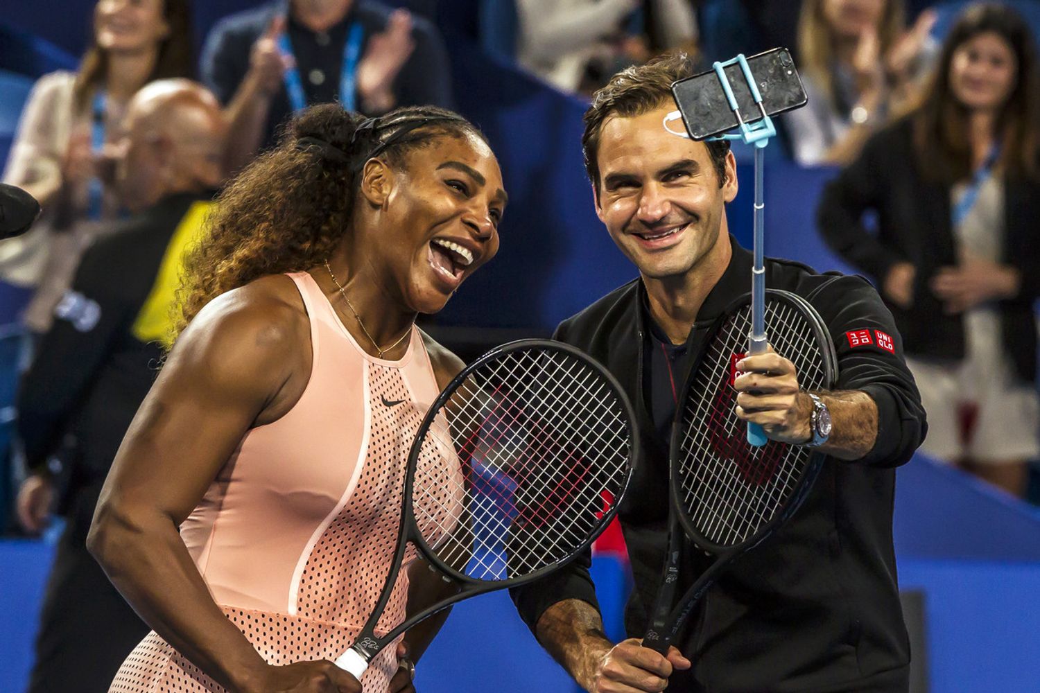 Serena Williams e Roger Federer alla Hopman Cup di Perth