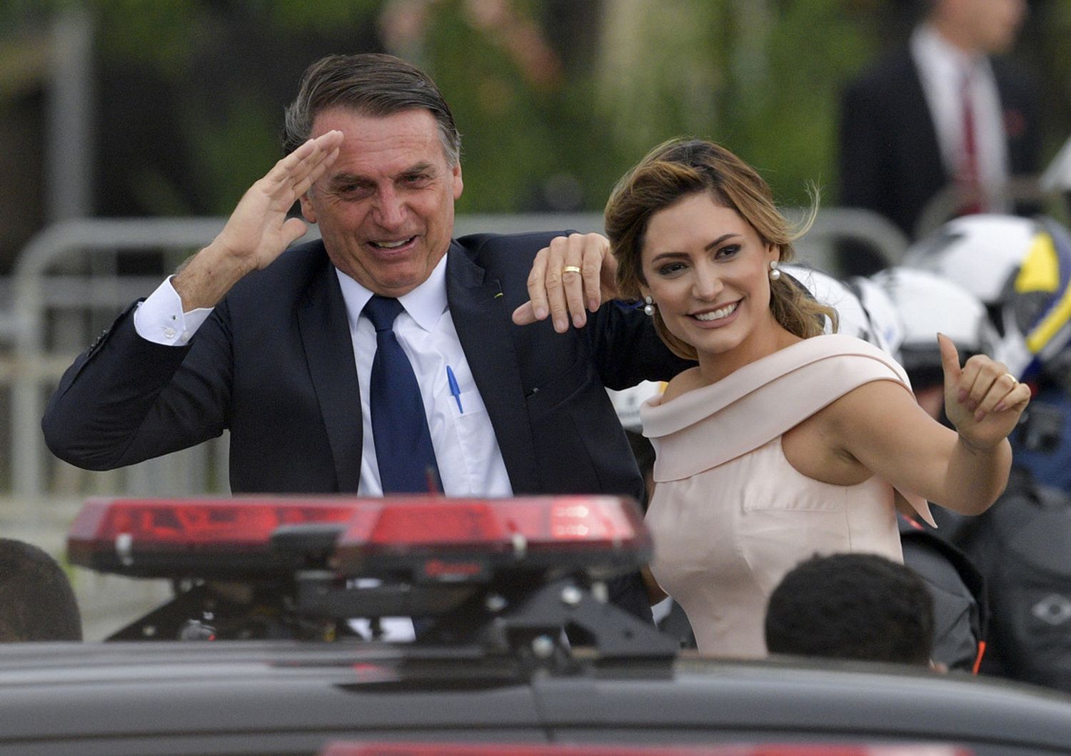 Jair Bolsonaro e la moglie Michelle
