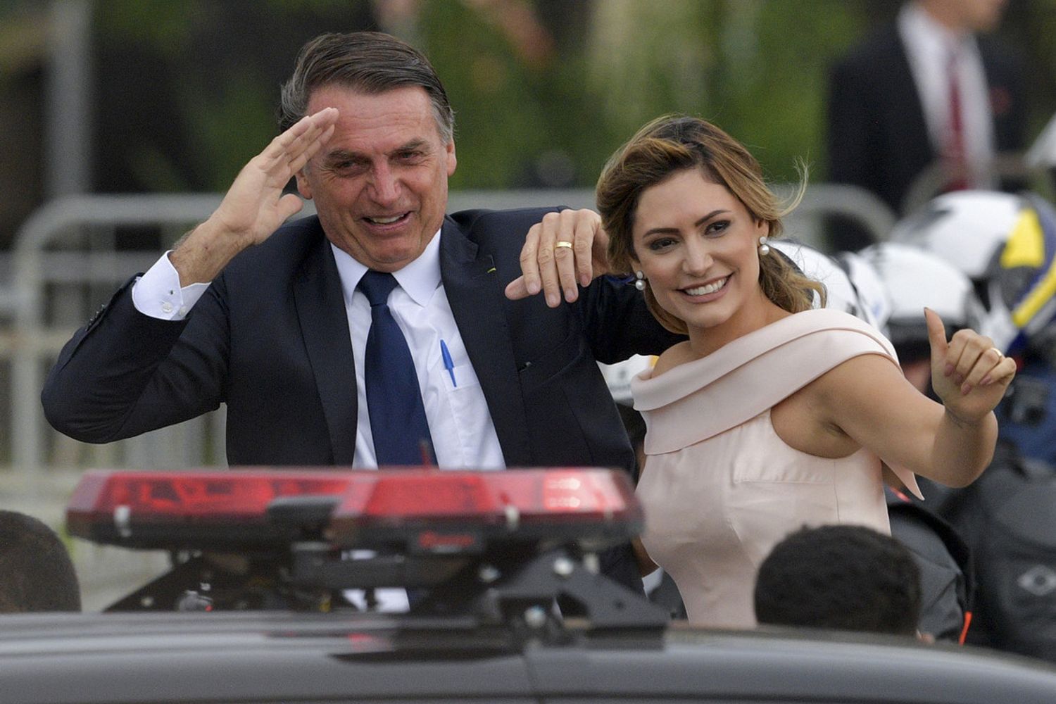 Jair Bolsonaro e la moglie Michelle