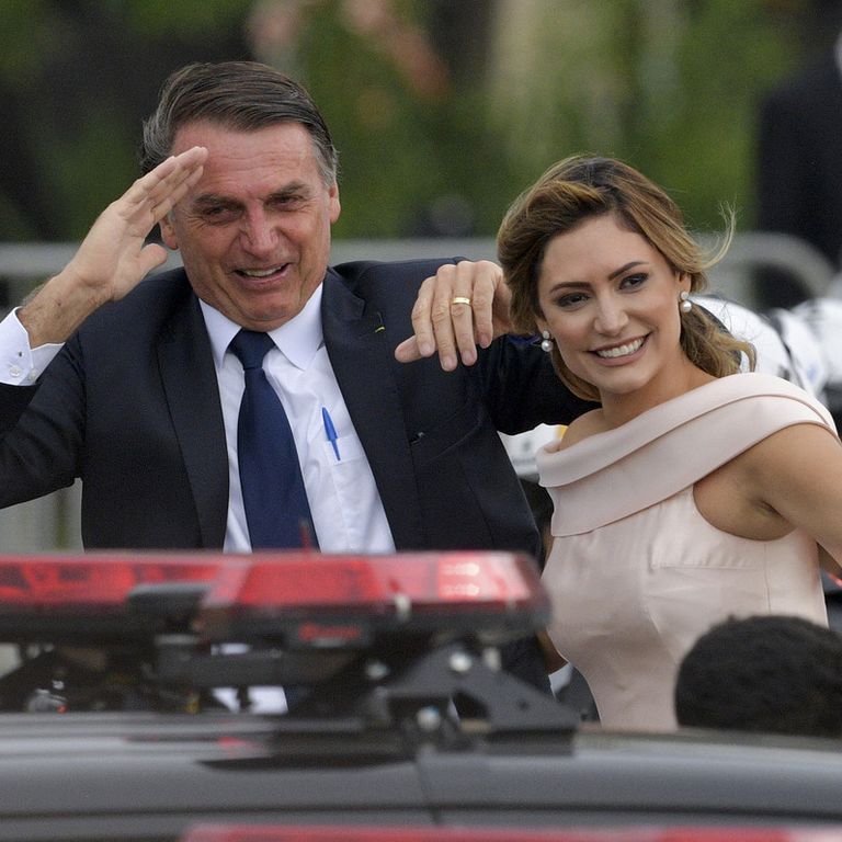 Jair Bolsonaro e la moglie Michelle
