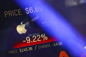 Il crollo di apple al Nasdaq