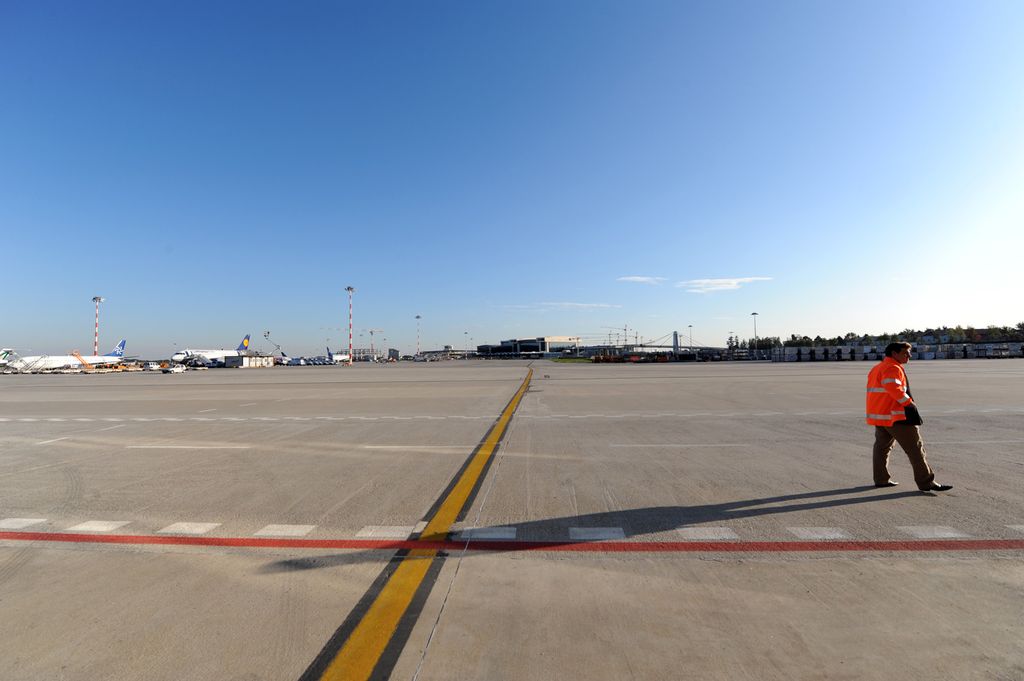 &nbsp;La pista dell'aeroporto di Malpensa