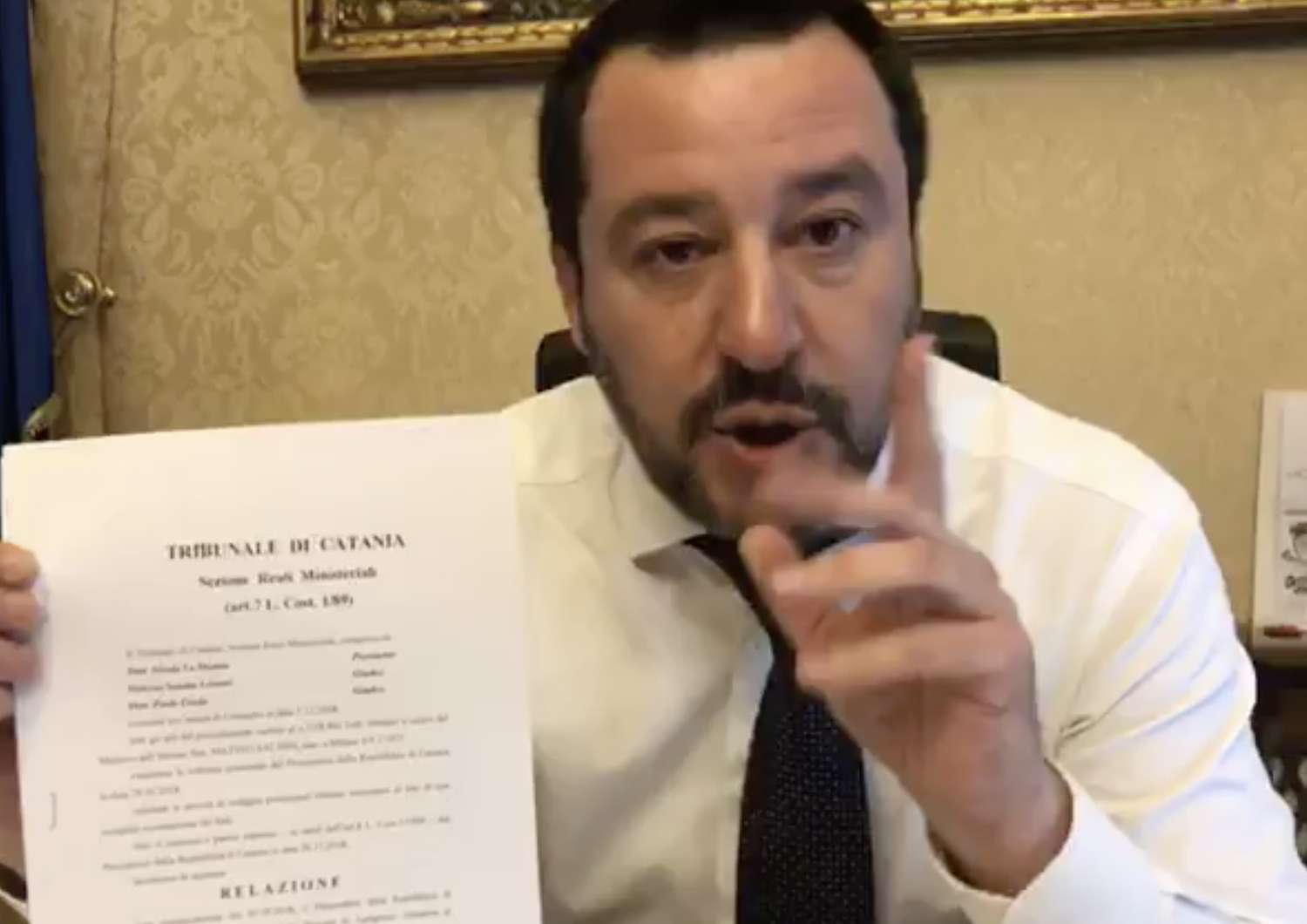 Salvini sul caso&nbsp;Diciotti: &quot;Mi dichiaro colpevole&quot;