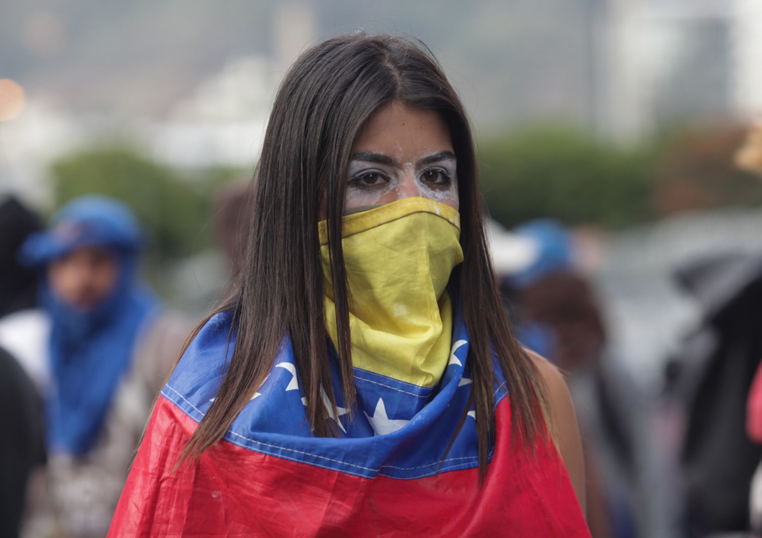 Un momento delle manifestazioni in Venezuela
