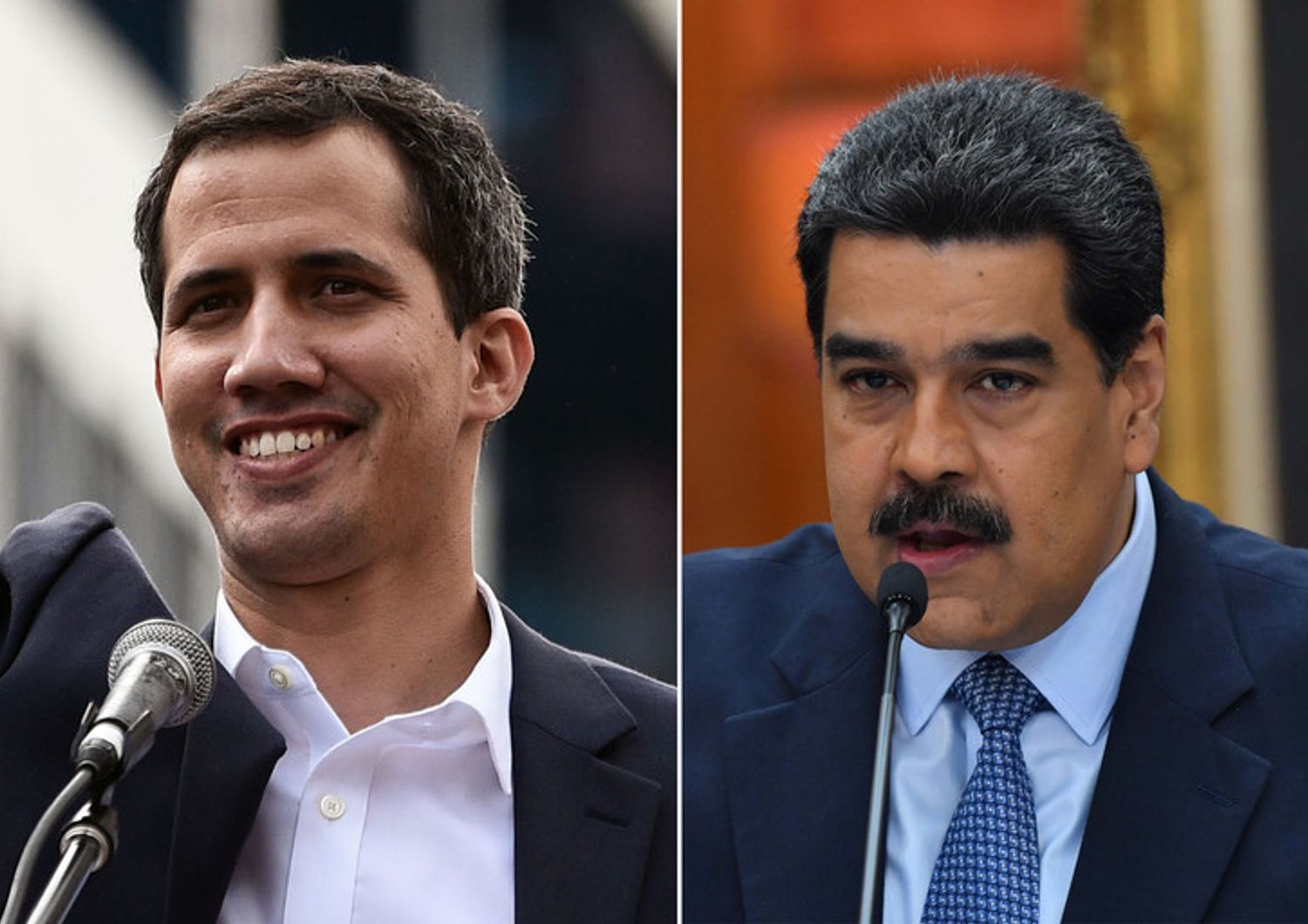 Guaido e Maduro
