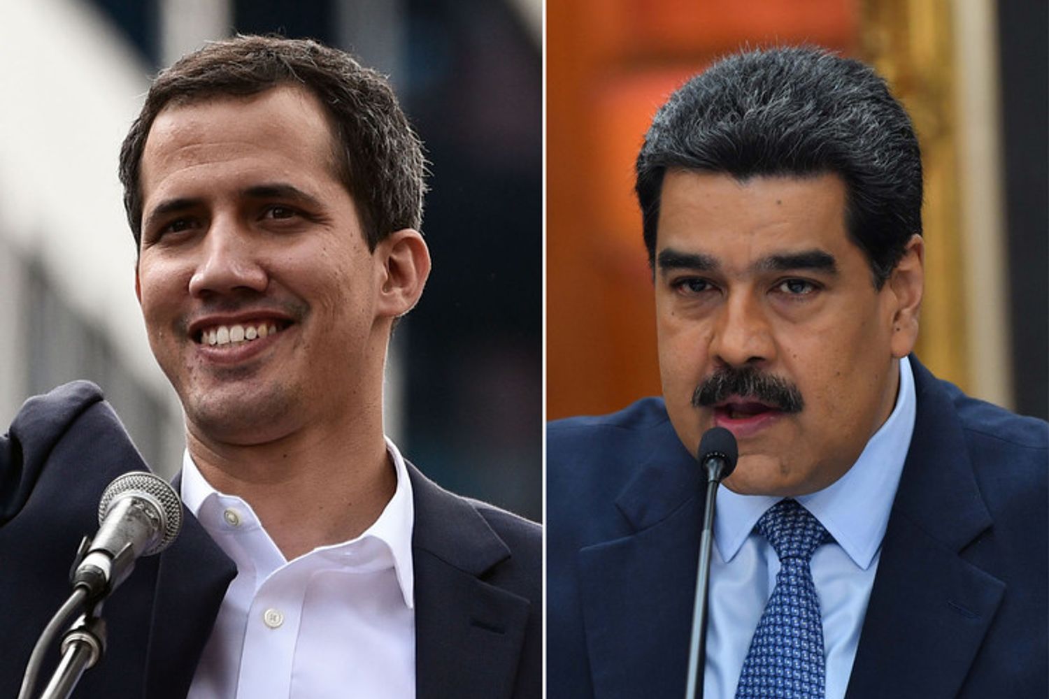 Guaido e Maduro
