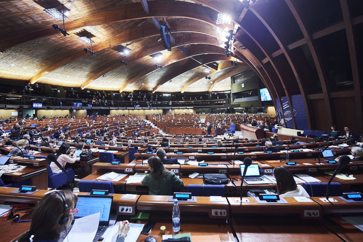 La sala del Consiglio d'Europa