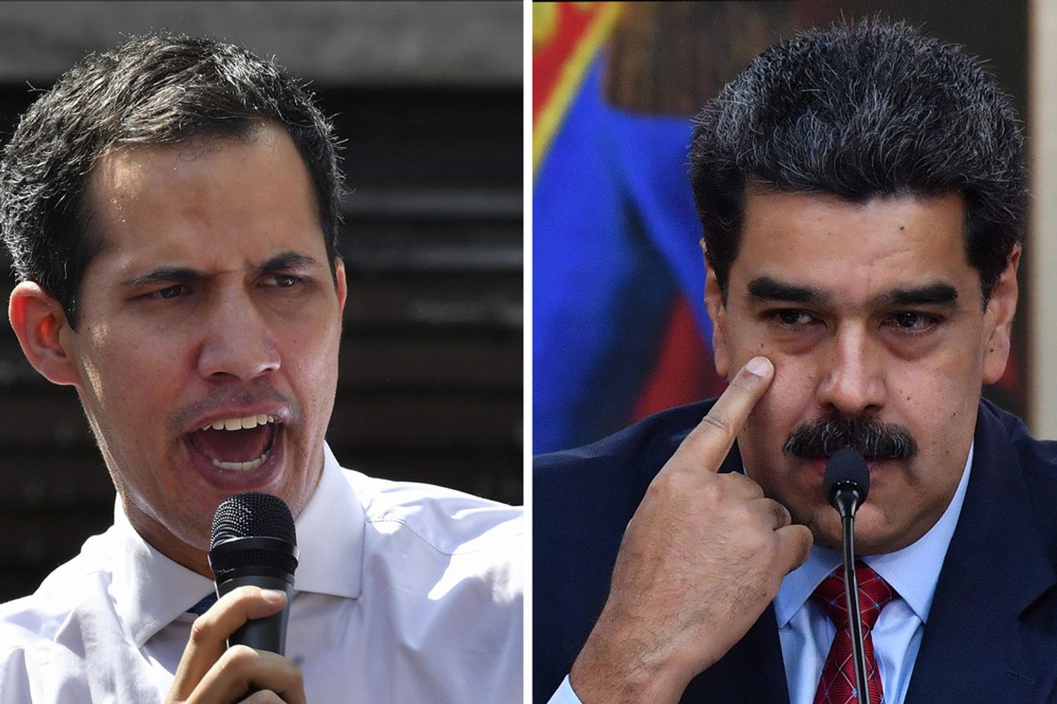 Guaido e Maduro