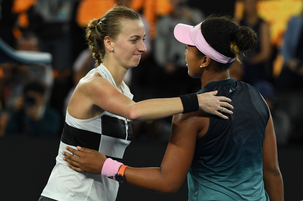 Kvitova si congratula con Osaka