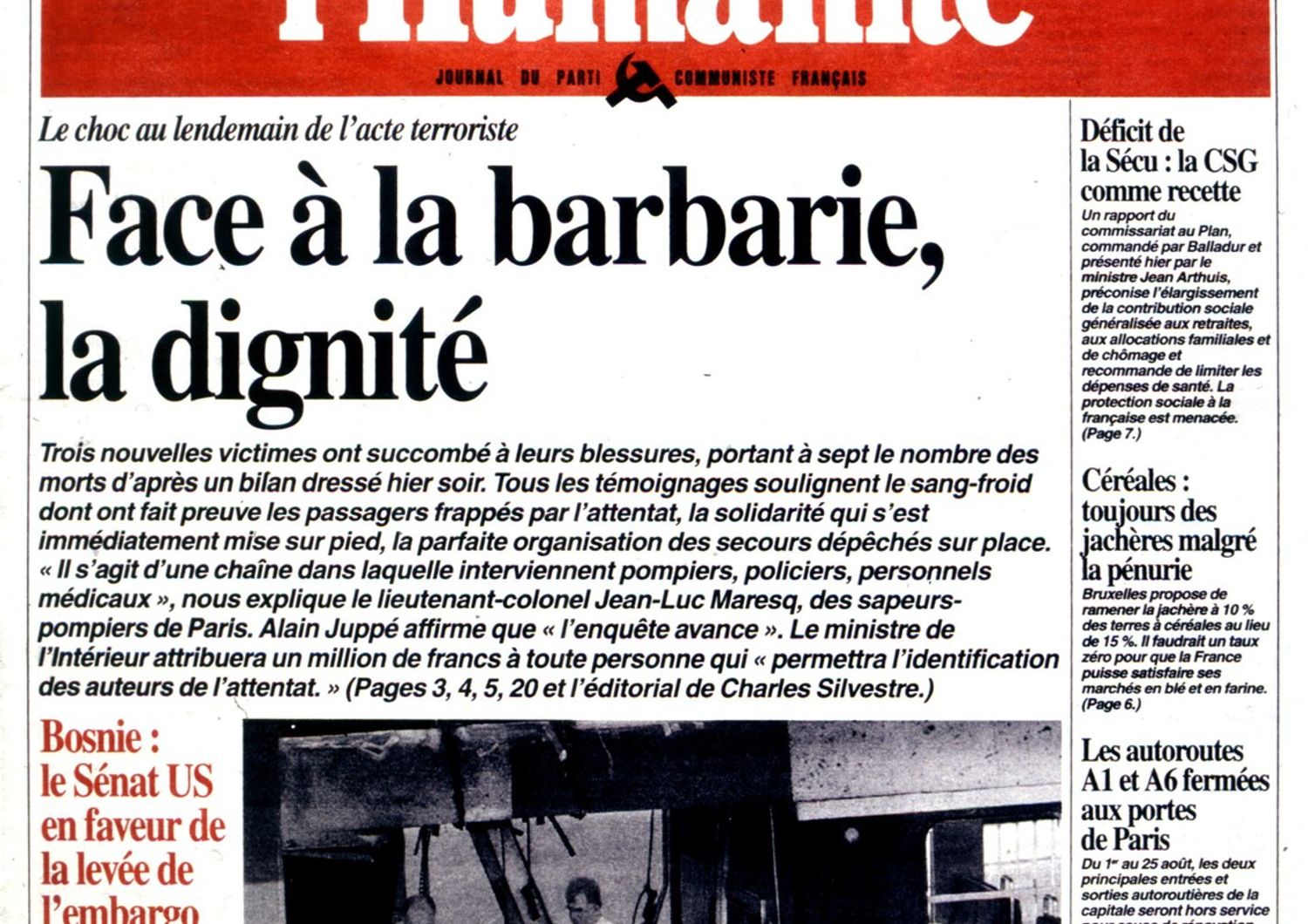 Il giornale comunista francese&nbsp;l&#39;Humanit&egrave;&nbsp;&egrave; sull&#39;orlo del fallimento&nbsp;