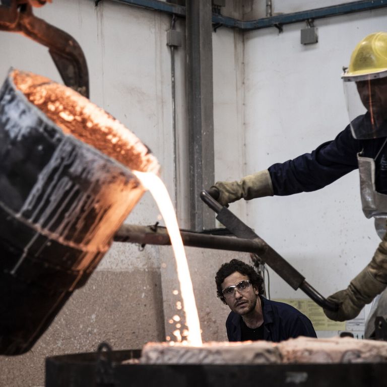 &nbsp;Il lavoro in una fonderia
