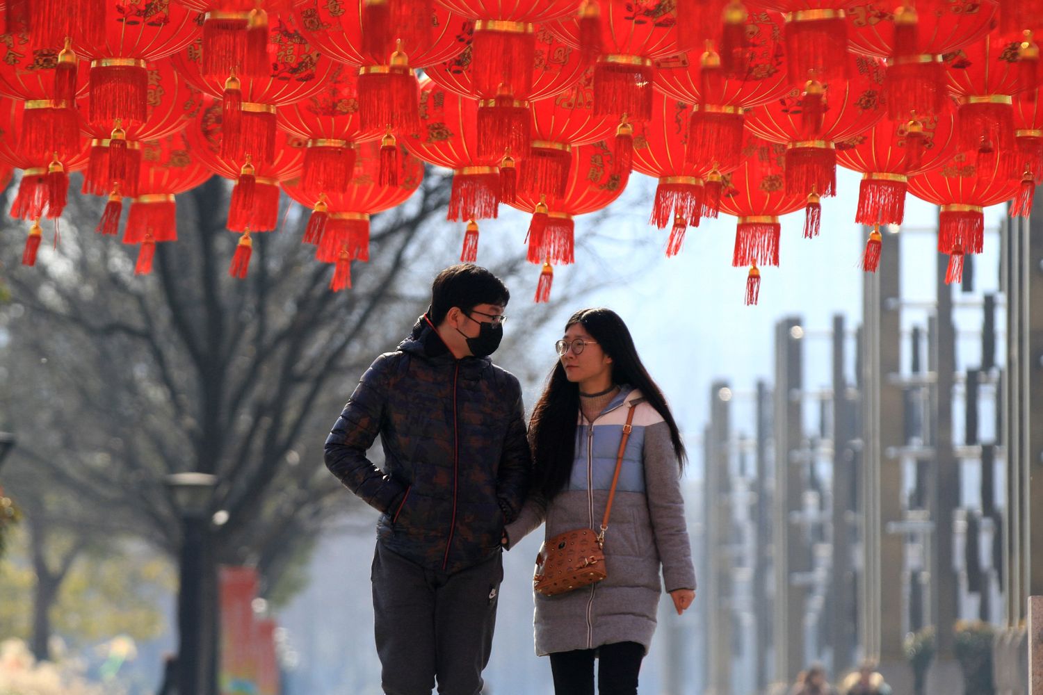 &nbsp;Una coppia di giovani cinesi