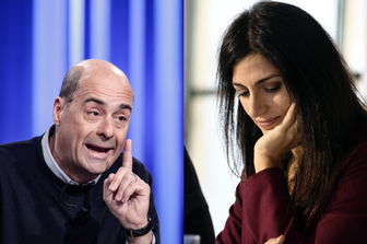 Nicola Zingaretti e Virginia Raggi