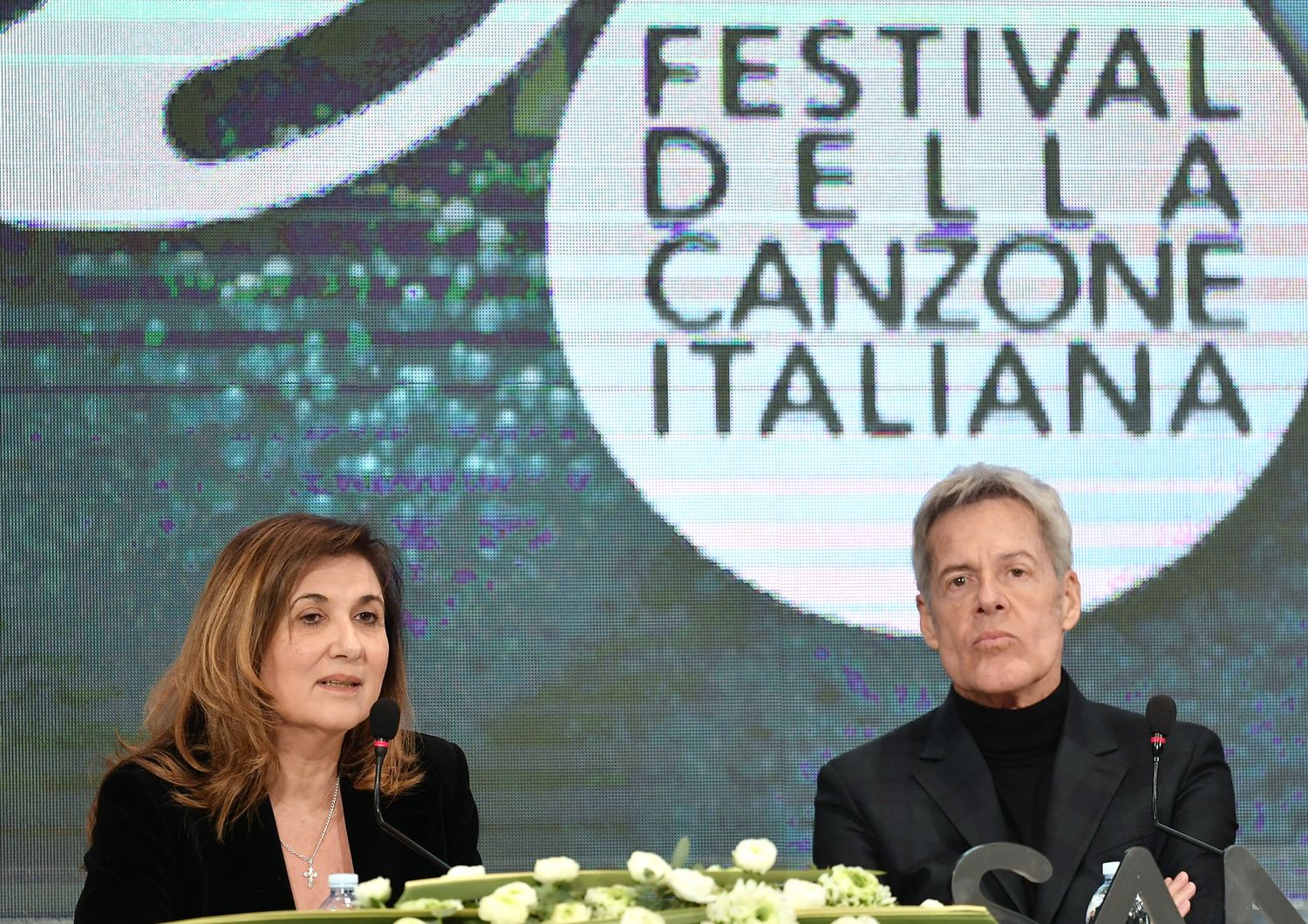 Teresa De Santis e Claudio Baglioni