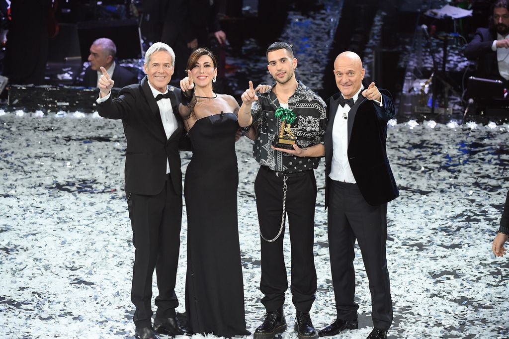 Claudio Baglioni, Virginia Raffaele, Mahmood e Claudio Bisio