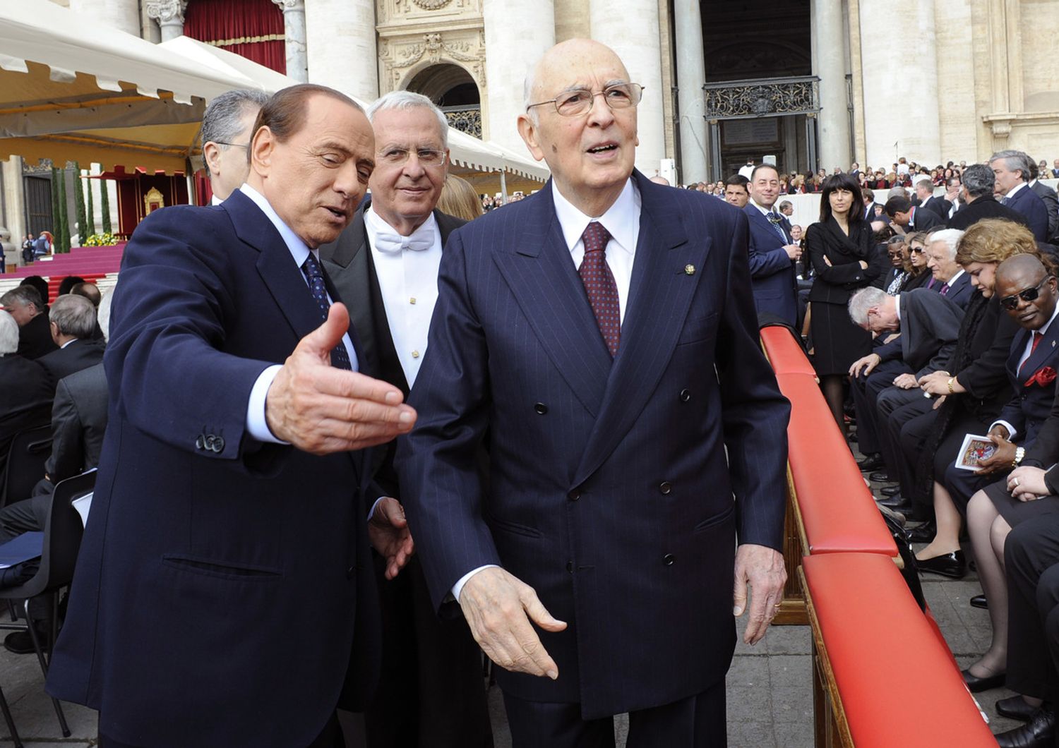 Silvio Berlusconi e Giorgio Napolitano&nbsp;