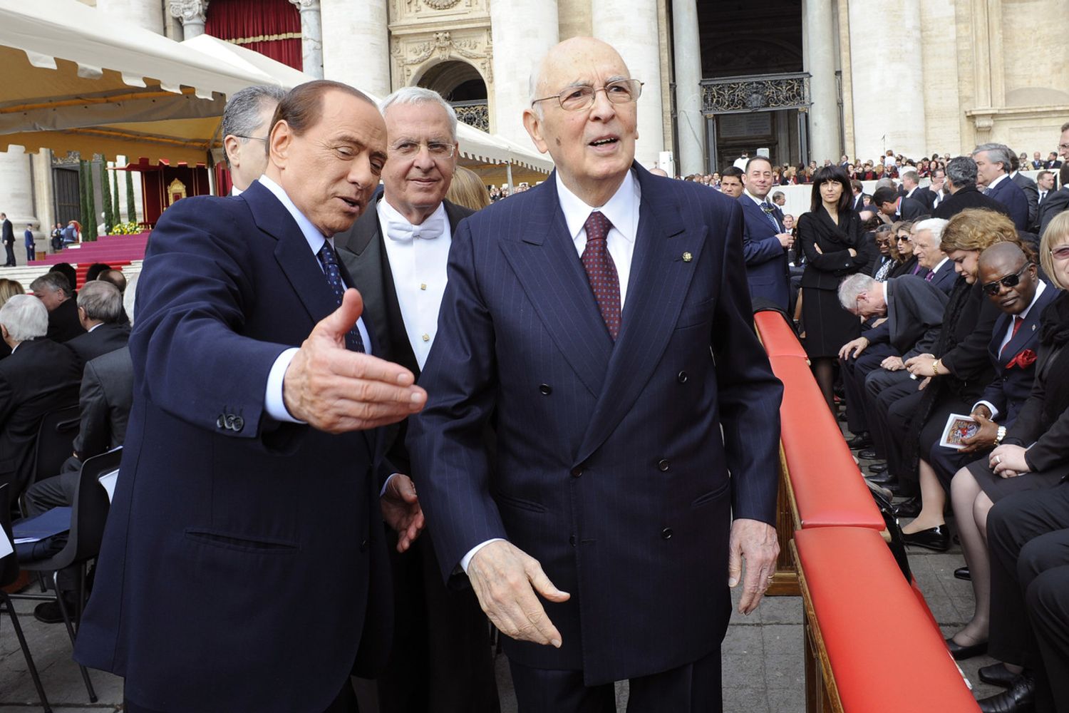 Silvio Berlusconi e Giorgio Napolitano&nbsp;