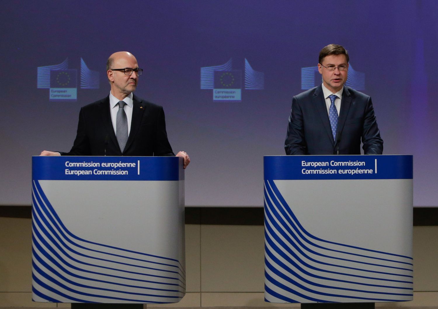 Dombrovskis&nbsp;e&nbsp;Moscovici