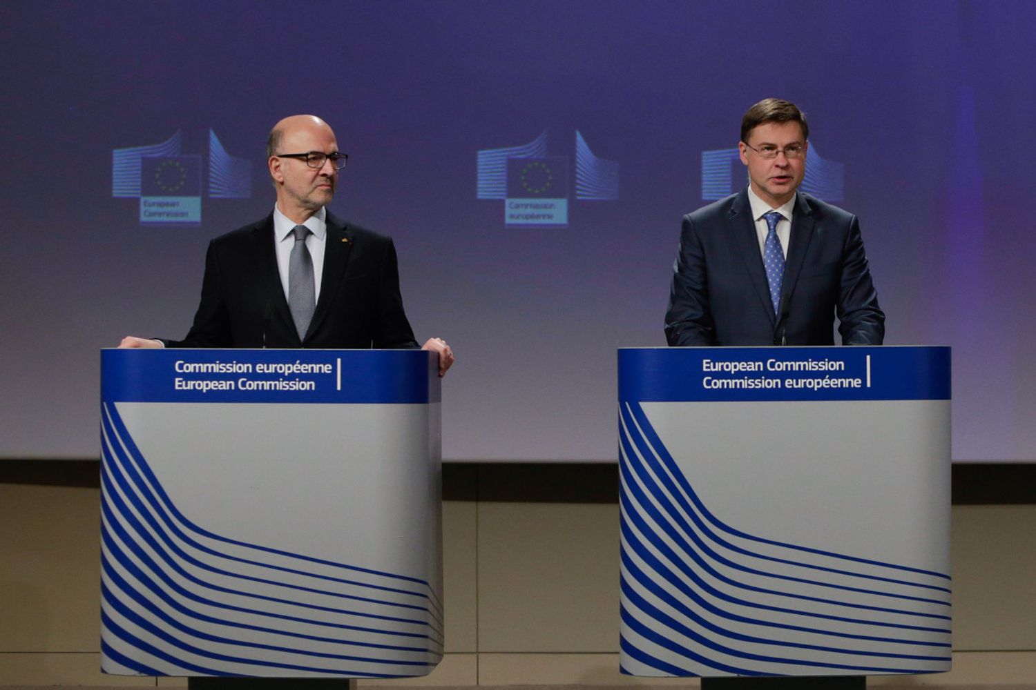 Dombrovskis&nbsp;e&nbsp;Moscovici