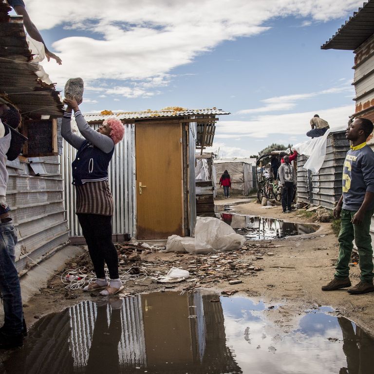 La baraccopoli di San Ferdinando