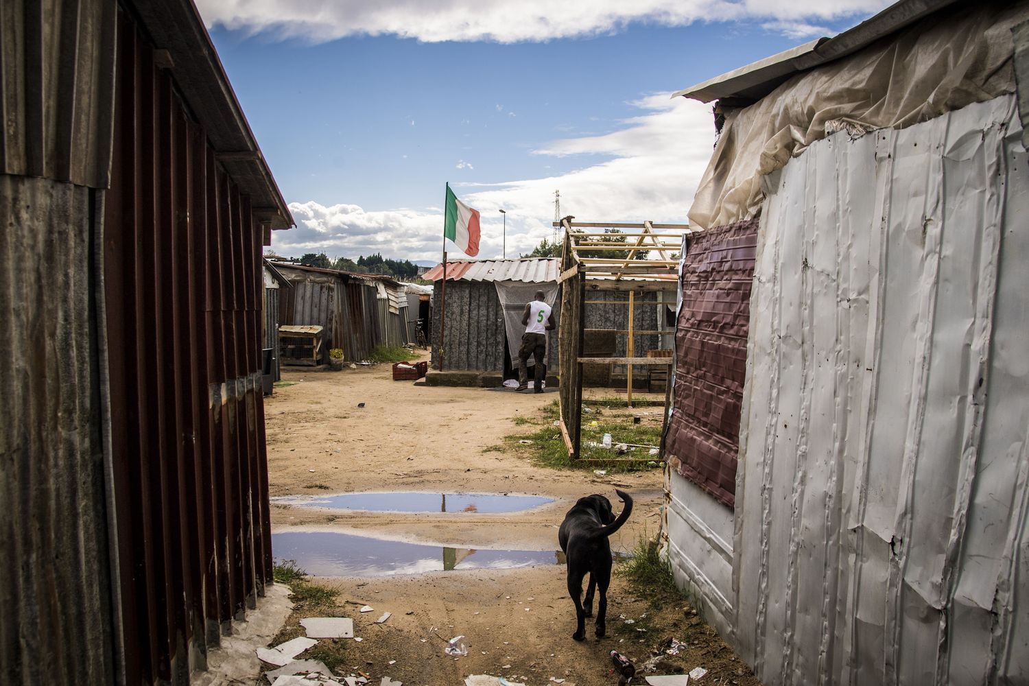 La baraccopoli di San Ferdinando