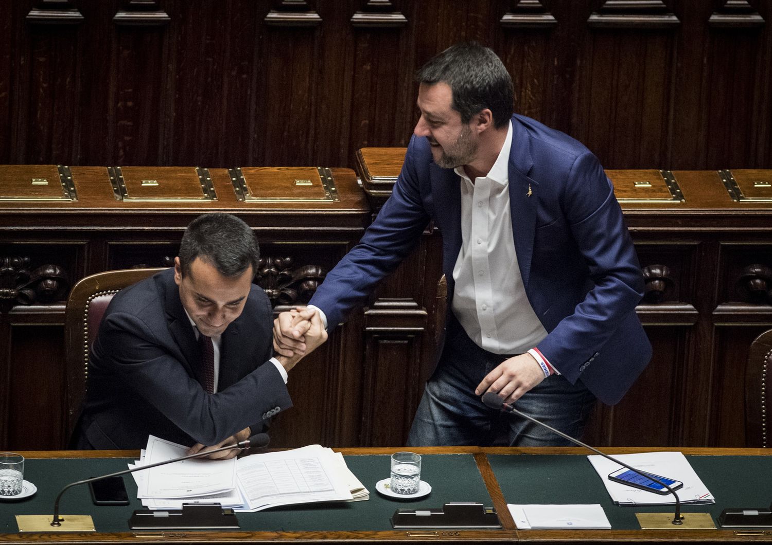 Di Maio e Salvini alla Camera