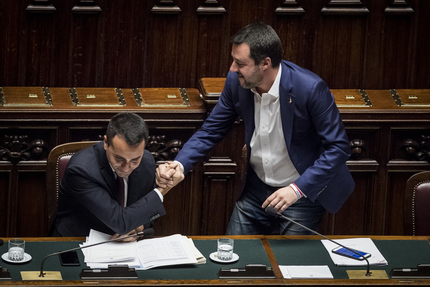 Di Maio e Salvini alla Camera