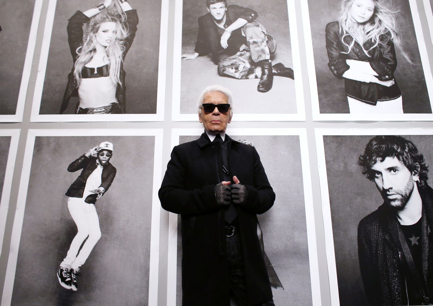 Lo stilista Karl Lagerfeld, scomparso nel 2019