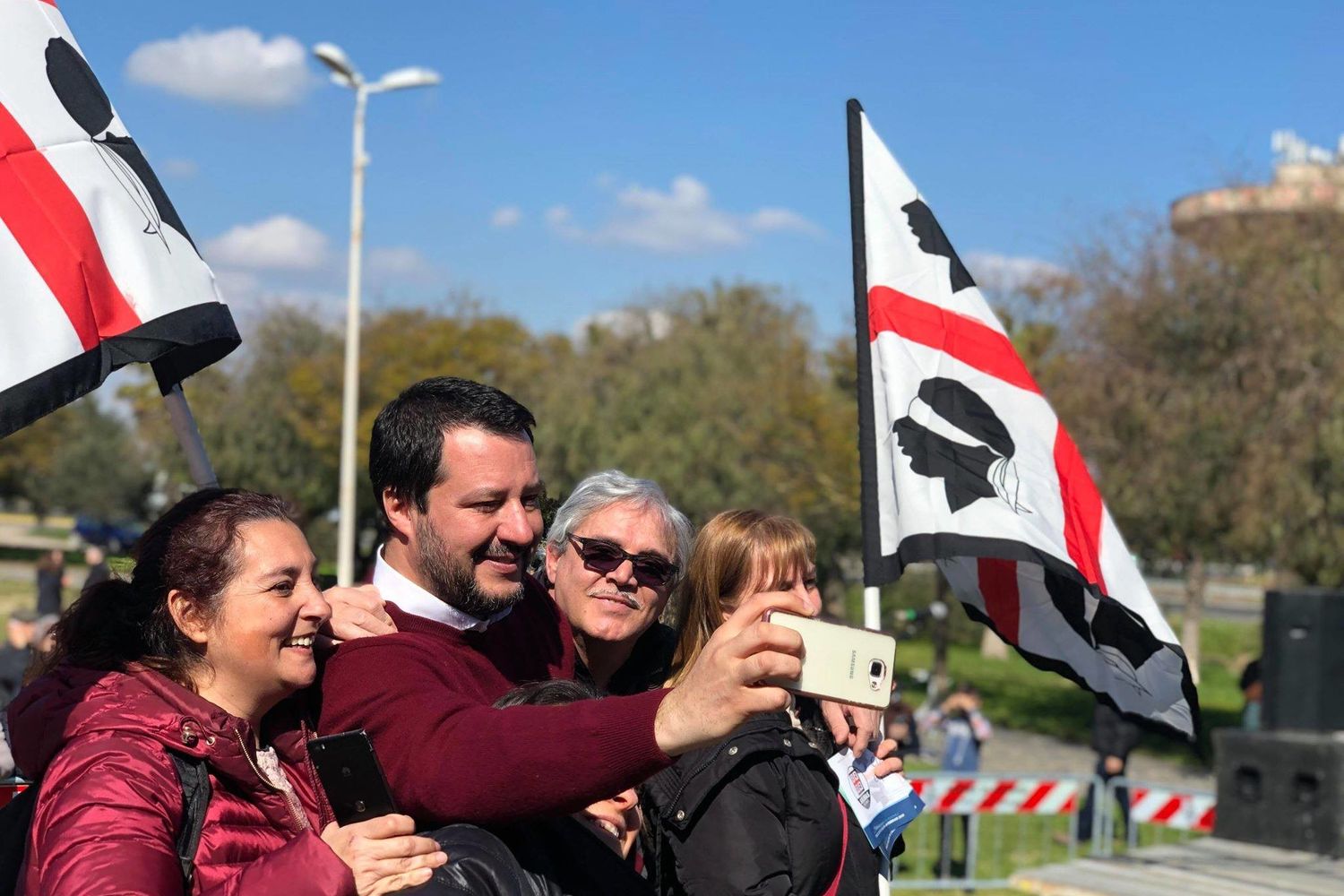 Matteo Salvini in Sardegna