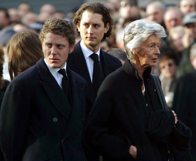 Lapo e John Elkann con Marella Agnelli